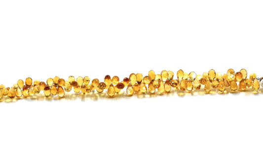 Citrine Teardrop Faceted