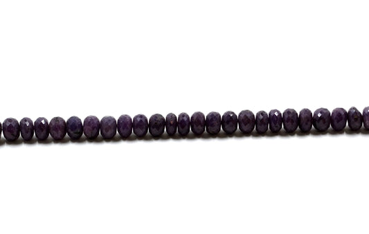 Purple Sapphire Rondelle Faceted