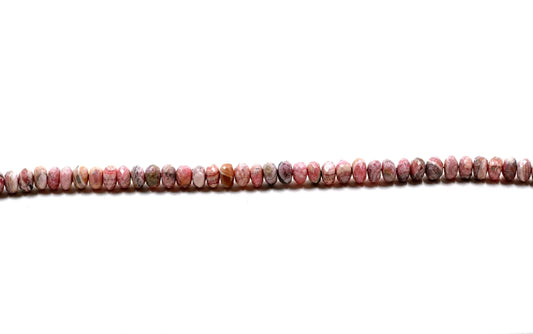 Rhodochrosite Rondelle Faceted