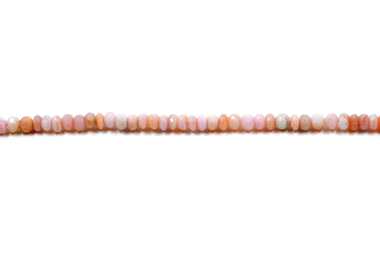 Pink Opal Rondelle Faceted