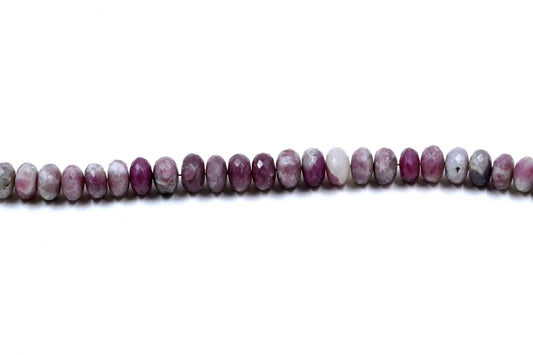 Pink Tourmaline Rondelle Faceted