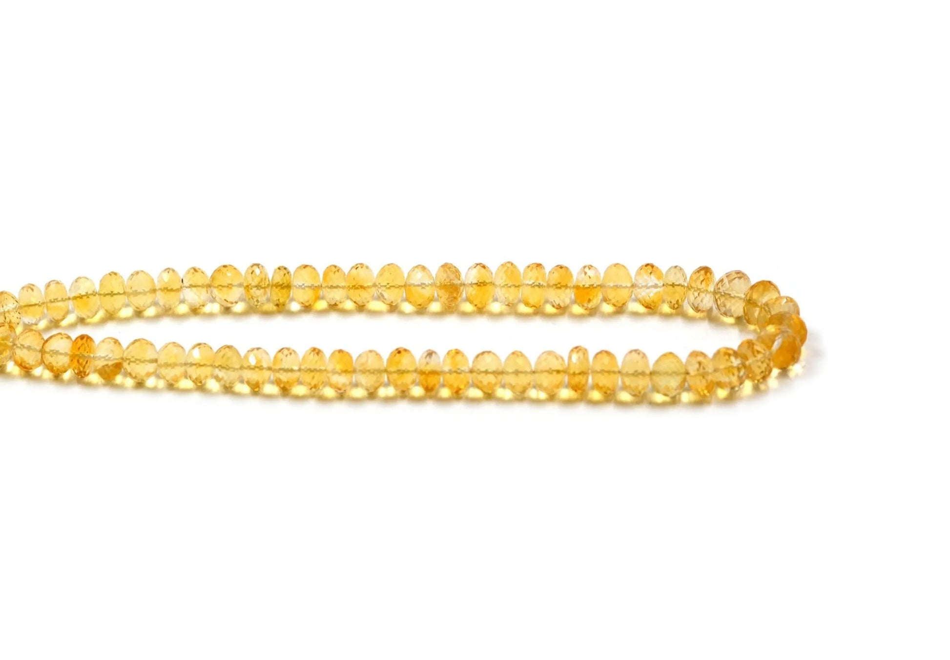 Citrine Rondelle Faceted