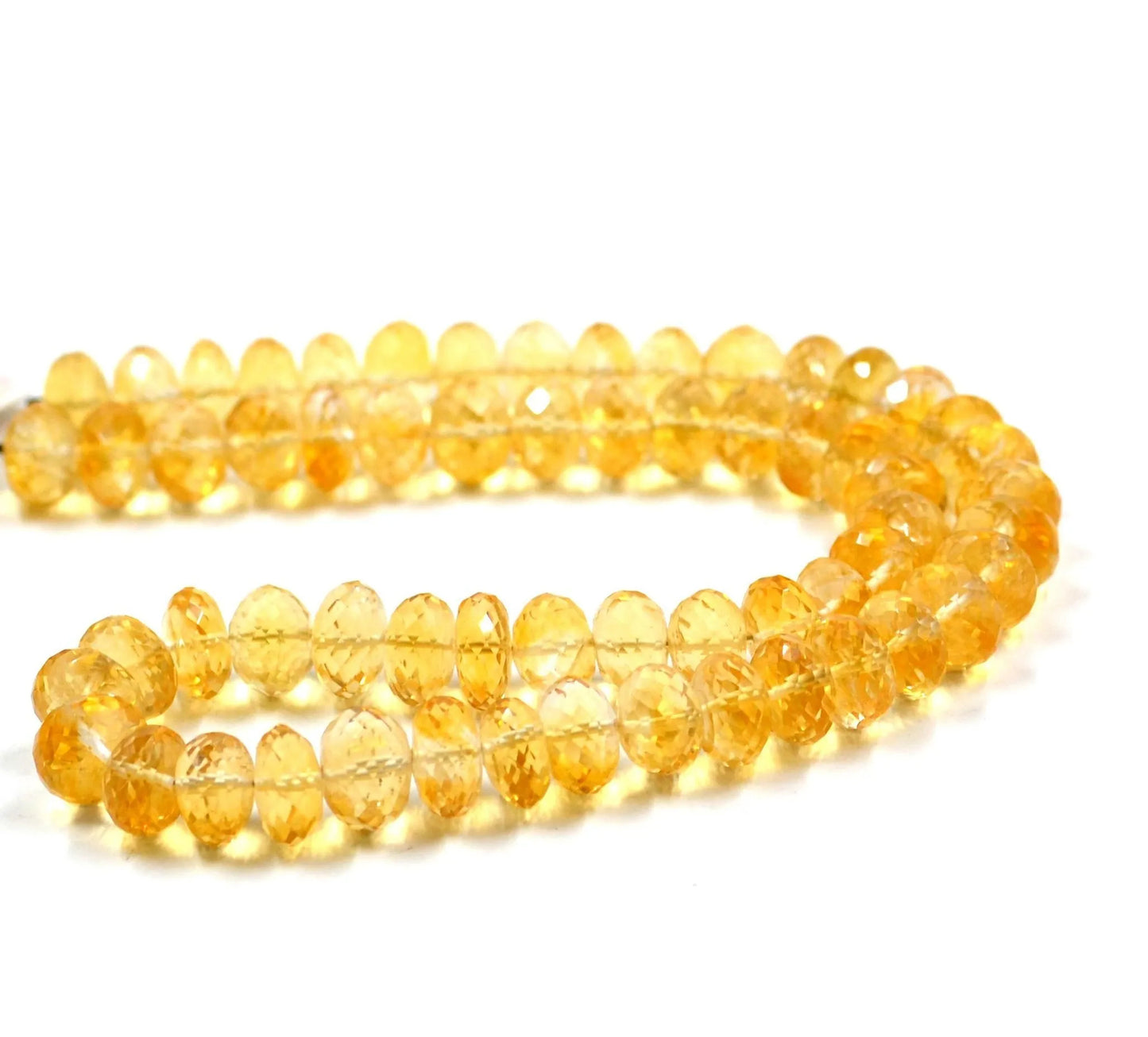 Citrine Rondelle Beads